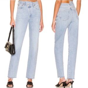 AGolde Criss Cross denim
